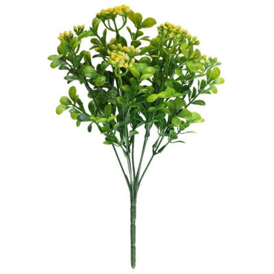 

UpperX Artificial Shrubs 4PCS Outdoor Fake Greenery Plants Faux Plastic Bushes Bundles Table Centerpieces Arrangements decors