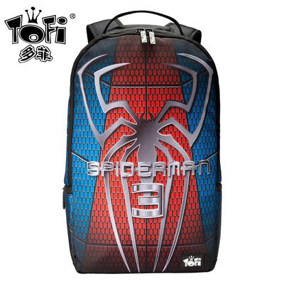 

Personality backpack Backpack computer bag Independent interlayer Spider-Man Digital printing backpack Leisure travel backpack