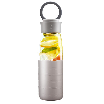 

Fuguang FGA glass portable large capacity cup anti-scalding cup with lid movement with portable ring cup gray 500ml