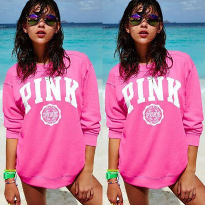 

Women Long sleeve Hoodie Sweatshirt Jumper Sweater Pullover Tops Coat Winter UK