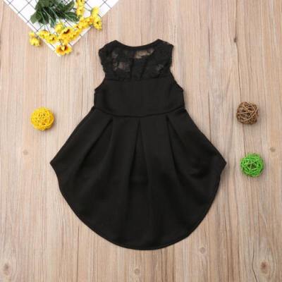 

UK Stock Baby Girl High Low Dress Sleeveless Princess Party Dresses Kids Clothes