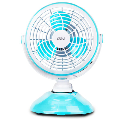 

Deli 3684 USB large wind office desktop fan small fan fan student dormitory fan two wind speed green