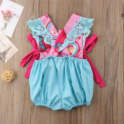 

AU Stock Toddler Kids Baby Girls Trolls Romper Bodysuit Jumpsuit Outfits Clothes