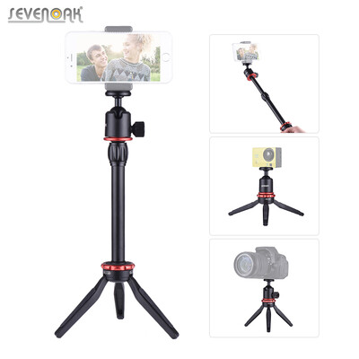 

SEVENOAK SK-T1 Mini Tabletop Video Tripod Stand Selfie Stick with Ball Head for GoPro Hero 65433 for iPhone X 8 7 Plus Smartp