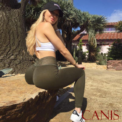 

Women Sexy Hip Up Yoga Fitness Elastic Pants Bodycon Gym Running Sports Trousers