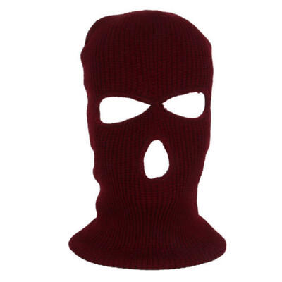 

New 3-Hole Black Balaclava Bike Motorcycle Bike Helmet Ski Face Mask Neck Warmer