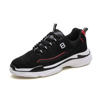 

Mens Shoes Fashion Sports Shoes Breathable Running Shoes Casual Light Sneakers Shoes Black Red White Size 39-44