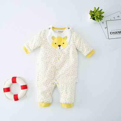 

new born babies padding jumpsuits long sleeve winter 2018 style