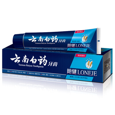 

Yunnan Baiyao Longjian toothpaste 180g fresh mint new&old packaging random release