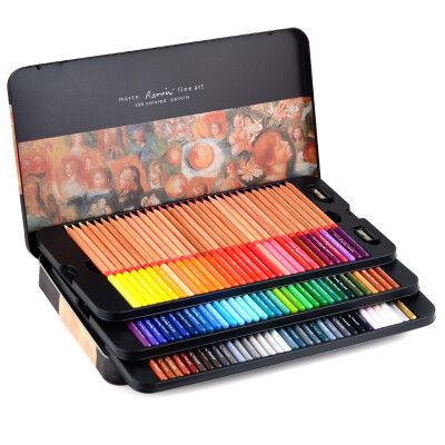 

Marco 3100-100TN Renoir series 100 color pencil color pen iron box