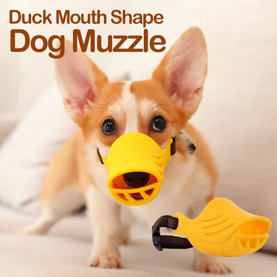 

Anti Bite Dog Muzzle Silicone Duck Mouth Shape Anti-biting Muzzle Mask Dog Mouth Cover for Dog Puppy