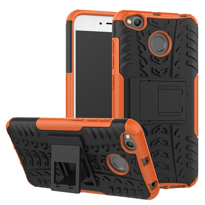 

Fivice Redmi 4X Case TPU anti-fall tire pattern back clip bracket phone case