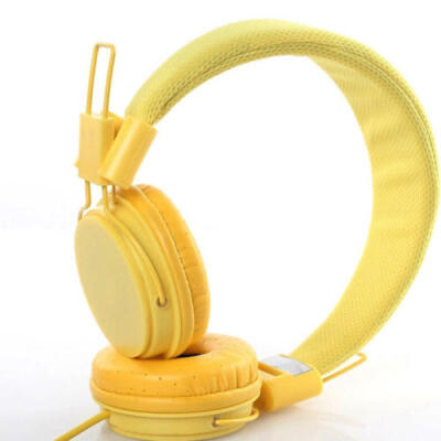 

Kids Over Wired Ear Headphones Headband Kids Girl Earphones Pink for iPadTablet