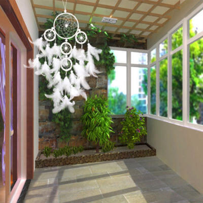 

Handmade Dream Catcher With Feathers Car Wall Hanging Decoration Ornament Gift