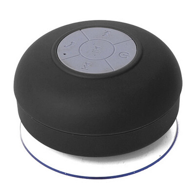 

Waterproof Wireless Bluetooth Handsfree Mic Suction Speaker Shower Car mic Black