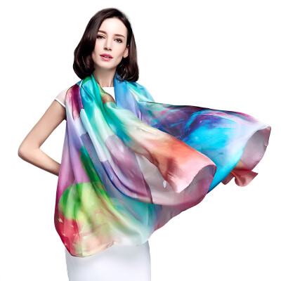 

Miss Bao Shengxiang silk scarf chiffon lengthening scarf air conditioning shawl dual-use scarf butterfly temptation s9129