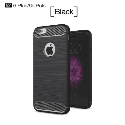 

Fivice iphone 6S plus case Luxury brushed carbon fiber TPU soft shell