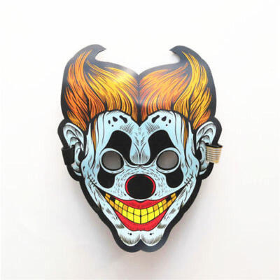

New LED Mask The PURGE Movie EL Wire DJ Party Festival Halloween Glow Mask
