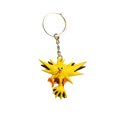 

Pocket Monsters 3D Pokemon Cartoon PVC Keychain Rubber Figure Keyring Ornament Mini Pendant Pikachu Toy Accessories