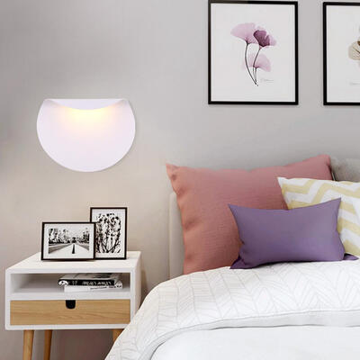 

Modern Style LED Wall Lamp White Metal Indoor for Bedside Lamp Pathway Dining Bedroom Living Room