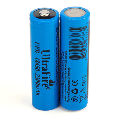 

UltraFire 18650 37V Actual Capacity 2200MAH Rechargeable Lithium Battery Charger Set