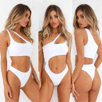 

New Women One Piece Bathing Monokini Push Up Padded Bikini Swimsuit Swimwear