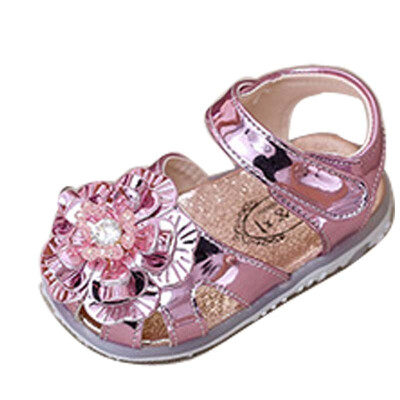 

baby girl summer LED sandals princess prewalker light up Shoes infant flats