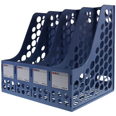 

Dawn M & G ADM94740 office quadruple file frame file box file basket blue