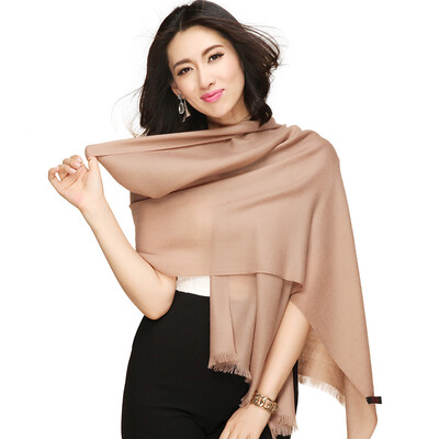 

STORY Of SHANGHAI camel pure color wool scarf autumn&winter ladies shawl warm collar