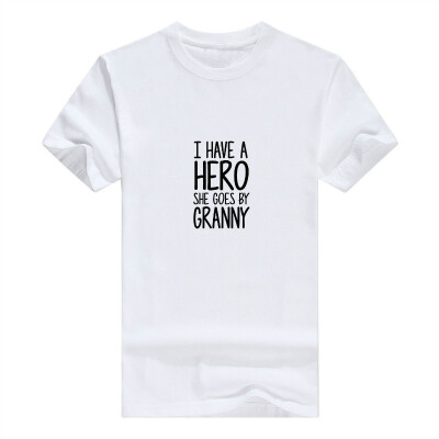 

Baby Gifts For All I Have a Hero She Goes by Nanny Infant Mens T-Shirt