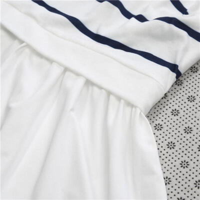 

Stripe Maternity T-Shirt Breastfeeding Clothes For Pregnant Women Nursing Tops