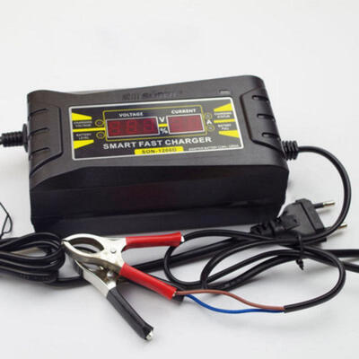 

LCD Display Smart Fast Lead-acid Battery Charger for Car Motorcycle 12V 6A New
