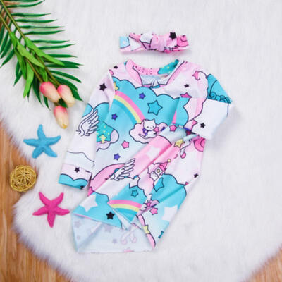 

Newborn Baby Girl Kid Unicon Dress Toddler Casual Dresses Outfit Clothes US Sell