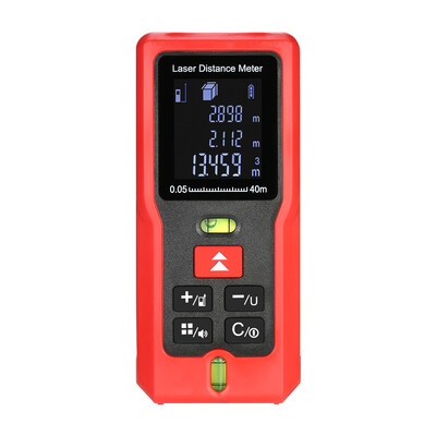 

80m262ft minft Mini Handheld LCD Digital Laser Distance Meter with 2 Bubble Levels Range Finder Diastimeter Distance Area Volum