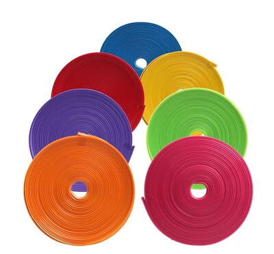 

Yellow Car Decorative Styling Strip Rims Blade Auto Accessories Exterior Wheel Edge Guard Protector Hub Sticker 8MRoll DIY