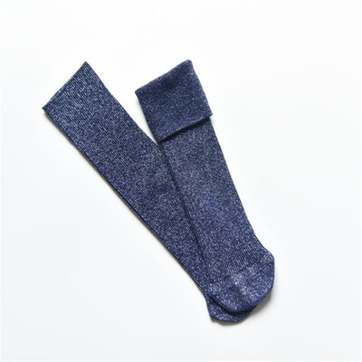

Baby Toddler Infant Soft Socks 0-3 Y Cotton Glitter Baby Socks Fashion Bright Silk Pile Socks Girls Kids Knee High Long Socks
