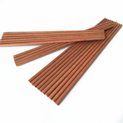 

Tao Tao Ju red sandalwood no paint chopsticks 10 double loaded no paint no wax wood chopsticks suit 048850