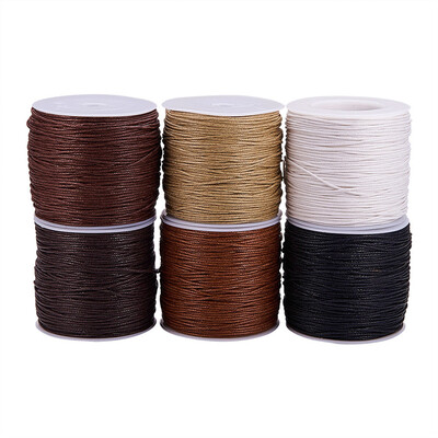 

PH PANDAHALL 74m Waxed Cotton Cord Beading String for Beading Durable DIY Thread