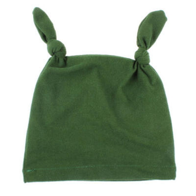 

Cute Baby Newborn Toddler Infant Boy Girl Velvet Knot Sleep Beanie Hat Horn Cap