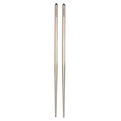 

Lixada 1 Pair of Titanium Lightweight Ultra-strong Square Reusable Chopsticks with Carrying Pouch Camping Utensils Outdoor 195mm2