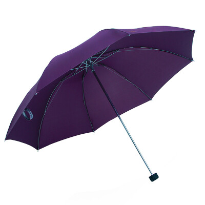 

[Jingdong supermarket] umbrella umbrella umbrella 307E2 deep purple fold to increase the umbrella water repellent a business umbrella