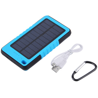 

8000mah портативный Водонепроницаемый Солнечной питания Банк Резервный Аккумулятор Зарядка для телефона
