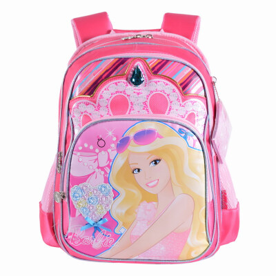 

Barbie (Barbie) female paragraph cute cartoon light simple backpack primary school student bag BB0246A-pink