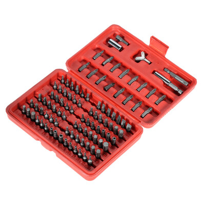 

100pcsset Sturdy Chrome Vanadium Steel Screwdriver Head Set Professional Torx Hex Bit Set with Case