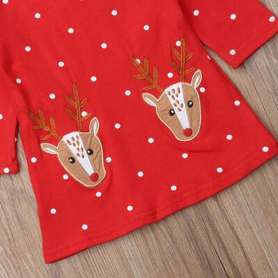 

Toddler Kid Baby Girl Princess Dress Long Sleeve Christmas Party Dresses Clothes