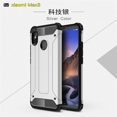 

Fivice Xiaomi MI max3 case Luxury Silicone Diamond Armor PC Hard Shell Phone Case