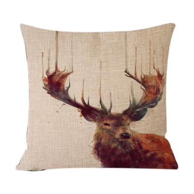

UpperX New Design Red Deer Stag Cotton Pillows Case