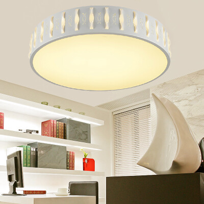 

[Jingdong Supermarket] NVC lighting (NVC) ceiling lamp living room lights bedroom lights Led lamps can be sub-control iron lamp round three-color adjustable (18W3000K +6500K)