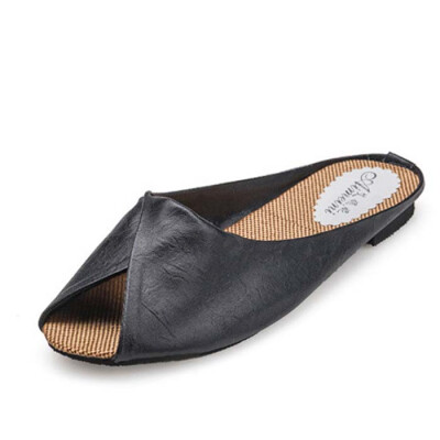 

Women Summer Fashion Causal Shoes Slippers Faux Leather Sandals Beach Mules