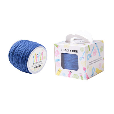 

PH PANDAHALL 1 Roll RoyalBlue Colored Jute Twine Jute String for Jewelry Making